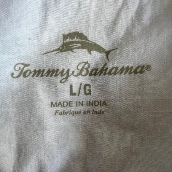 Tommy Bahama White Crewneck Cotton Sweatshirt Size Large L - Picture 3 of 9
